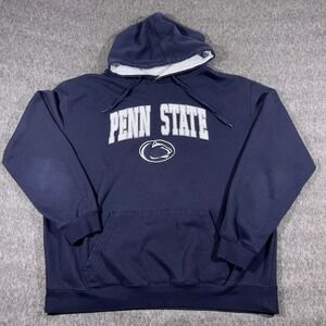 Vintage Y2k Stadium ATH Penn State University Nittany Lions Hoodie Size BLUE XXL